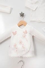 Wholesale Premium 10 - Piece Newborn Clothing Set - 100% Cotton Embroidered Butterfly Collection - TryAladdin