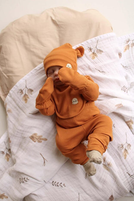 Wholesale Premium Quality Octopus Embroidered 5 - Piece Long Sleeve Newborn Set - TryAladdin