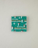 Premium Winter Theme Green Disposable Paper Napkins - 33x33cm
