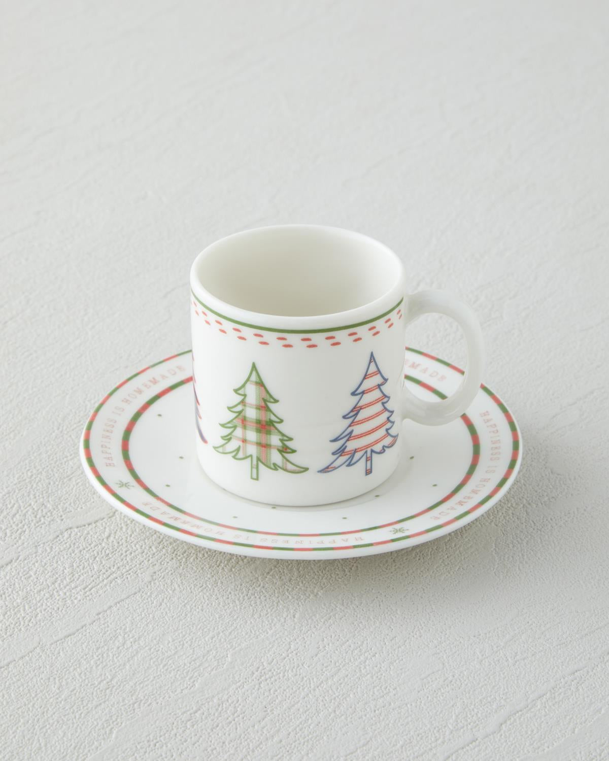 Professional Bone Porcelain Espresso Cup Set   4 Piece Designer Turkish Style   Red Green