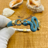 Women's Adjustable Snake Head Turquoise Bracelet