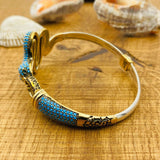 Women's Adjustable Snake Head Turquoise Bracelet