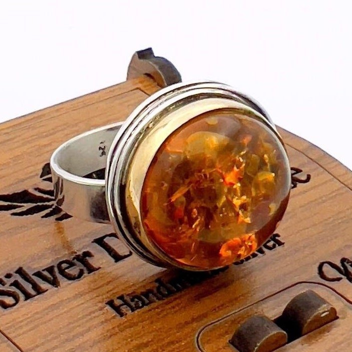 Women's Amber Stone Ring