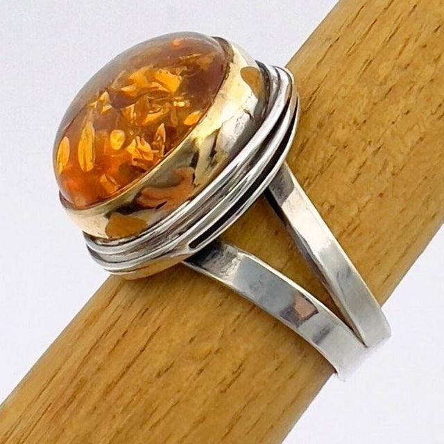 Women's Amber Stone Ring