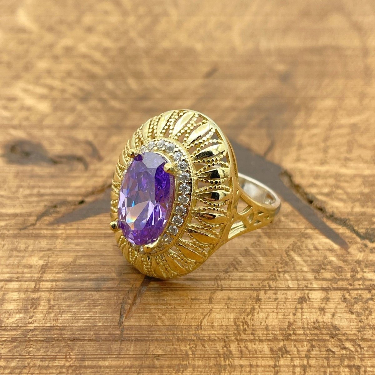 Women's Amethyst 925K Silver Ring