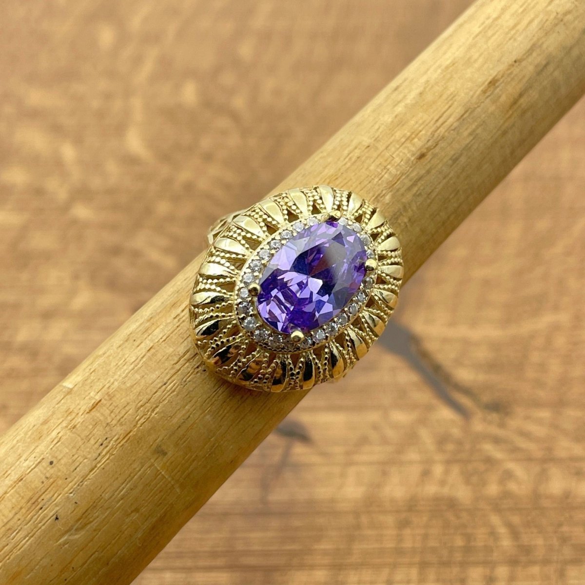 Women's Amethyst 925K Silver Ring