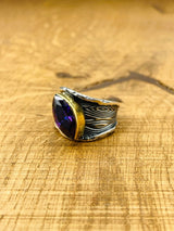 Women's Amethyst Silver Ring