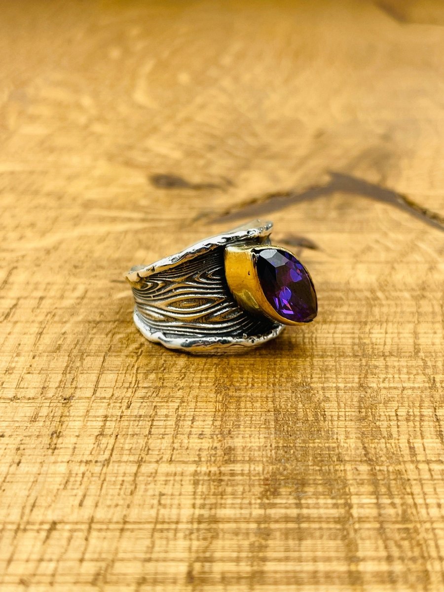 Women's Amethyst Silver Ring