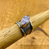 Women's Amethyst Silver Ring