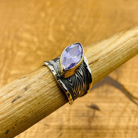 Women's Amethyst Silver Ring