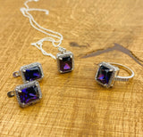 Women's Amethyst Stone Jewelry Set