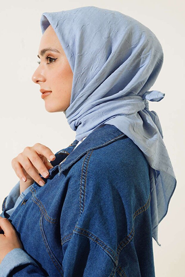 Women's Bamboo Crinkle Scarf, Non - Slip & Easy Care - TryAladdin