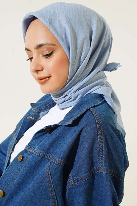 Women's Bamboo Crinkle Scarf, Non - Slip & Easy Care - TryAladdin