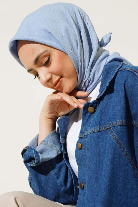 Women's Bamboo Crinkle Scarf, Non - Slip & Easy Care - TryAladdin