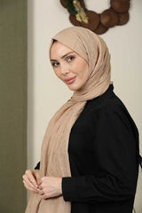 Women's Bamboo Crush Shawl - Milk Coffee - TryAladdin