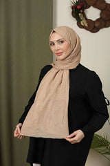 Women's Bamboo Crush Shawl - Milk Coffee - TryAladdin