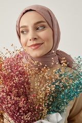 Women's Bamboo Hijab Scarf - Lightweight Rose Dry - TryAladdin