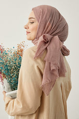 Women's Bamboo Hijab Scarf - Lightweight Rose Dry - TryAladdin