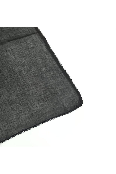 Women's Black Cotton Headscarf - Soft & Breathable - TryAladdin