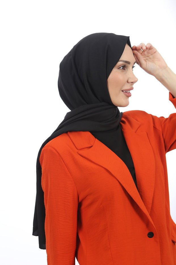 Women's Black Cotton Jazz Shawl - TryAladdin