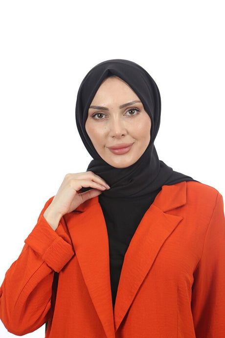 Women's Black Cotton Jazz Shawl - TryAladdin