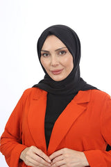 Women's Black Cotton Jazz Shawl - TryAladdin