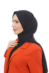 Women's Black Cotton Jazz Shawl - TryAladdin