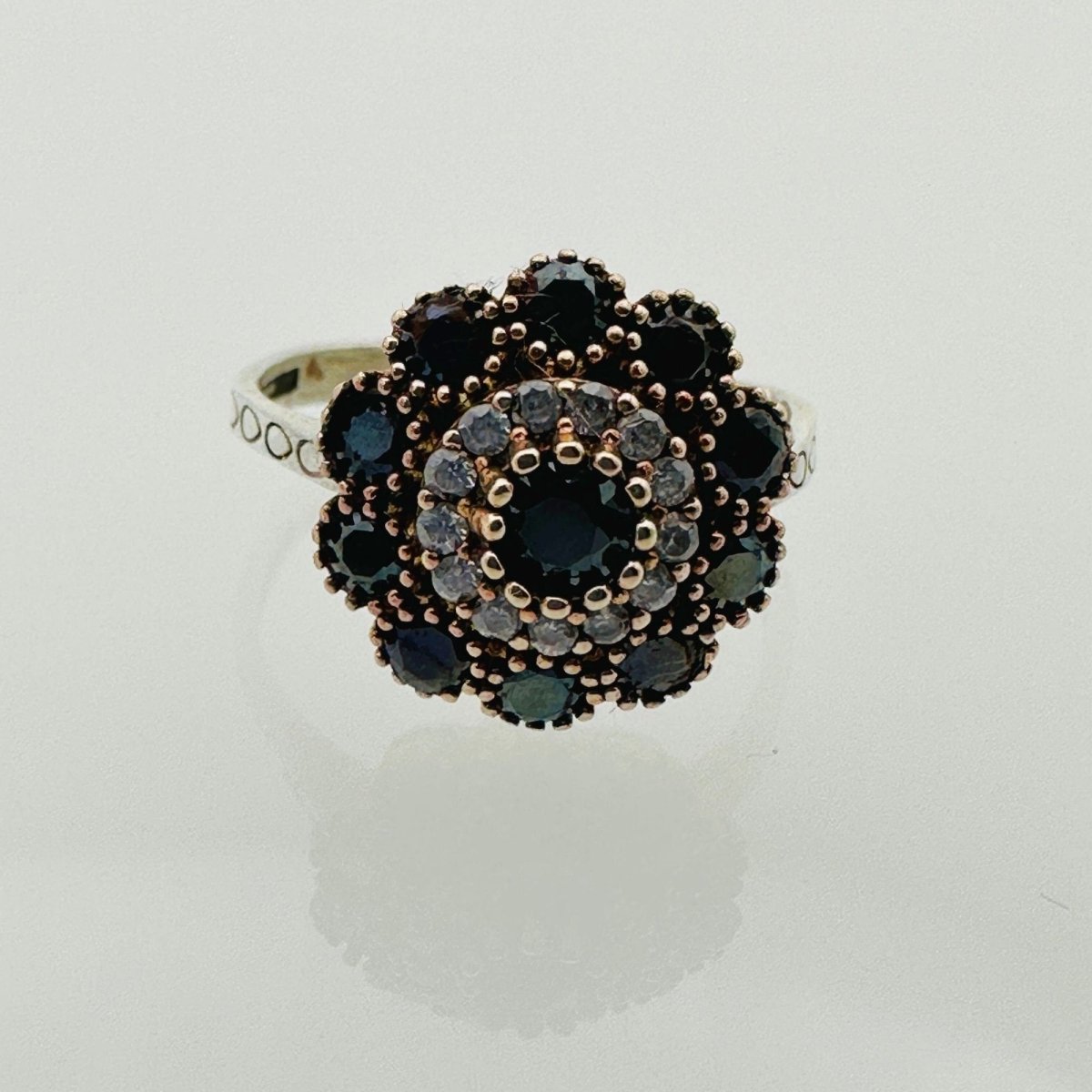 Women's Black Onyx 925 Sterling Silver Ring