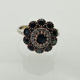 Women's Black Onyx 925 Sterling Silver Ring