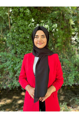 Women's Black Plain Cotton Shawl - TryAladdin