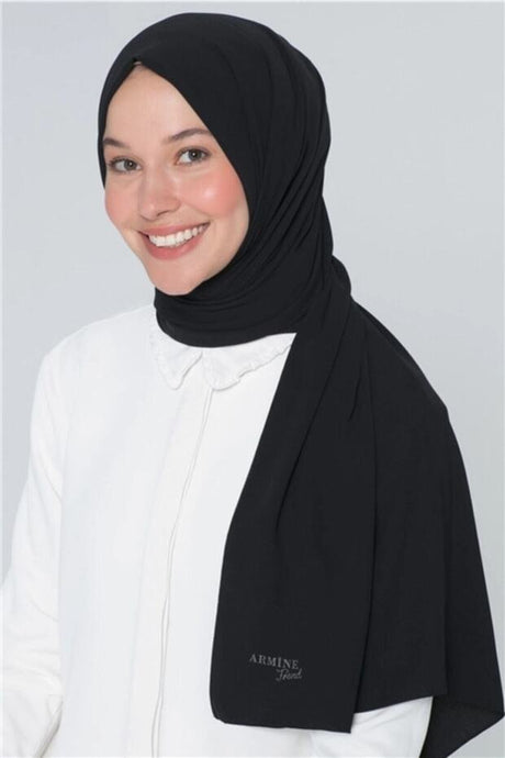 Women's Black Trend Polyester Shawl - Classic & Versatile - TryAladdin