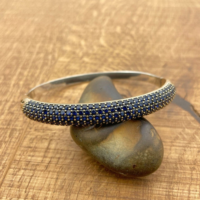 Women's Blue Sapphire Handmade Bracelet