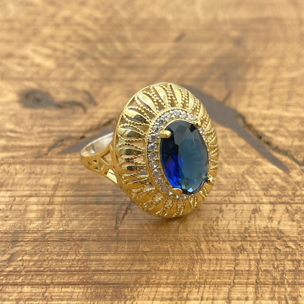 Women's Blue Sapphire Ring - TryAladdin