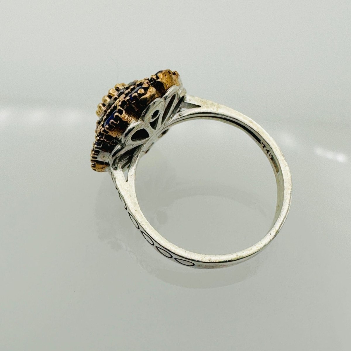 Women's Blue Sapphire Silver Ring