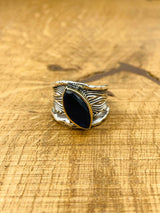 Women's Blue Sapphire Silver Ring