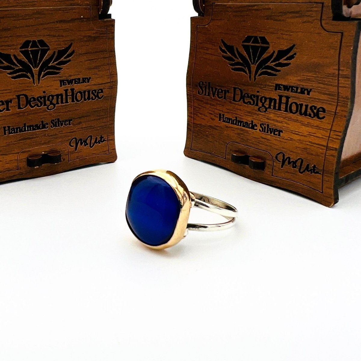 Women's Blue Sapphire Stone Ring - TryAladdin