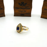 Women's Blue Sapphire Stone Ring - TryAladdin