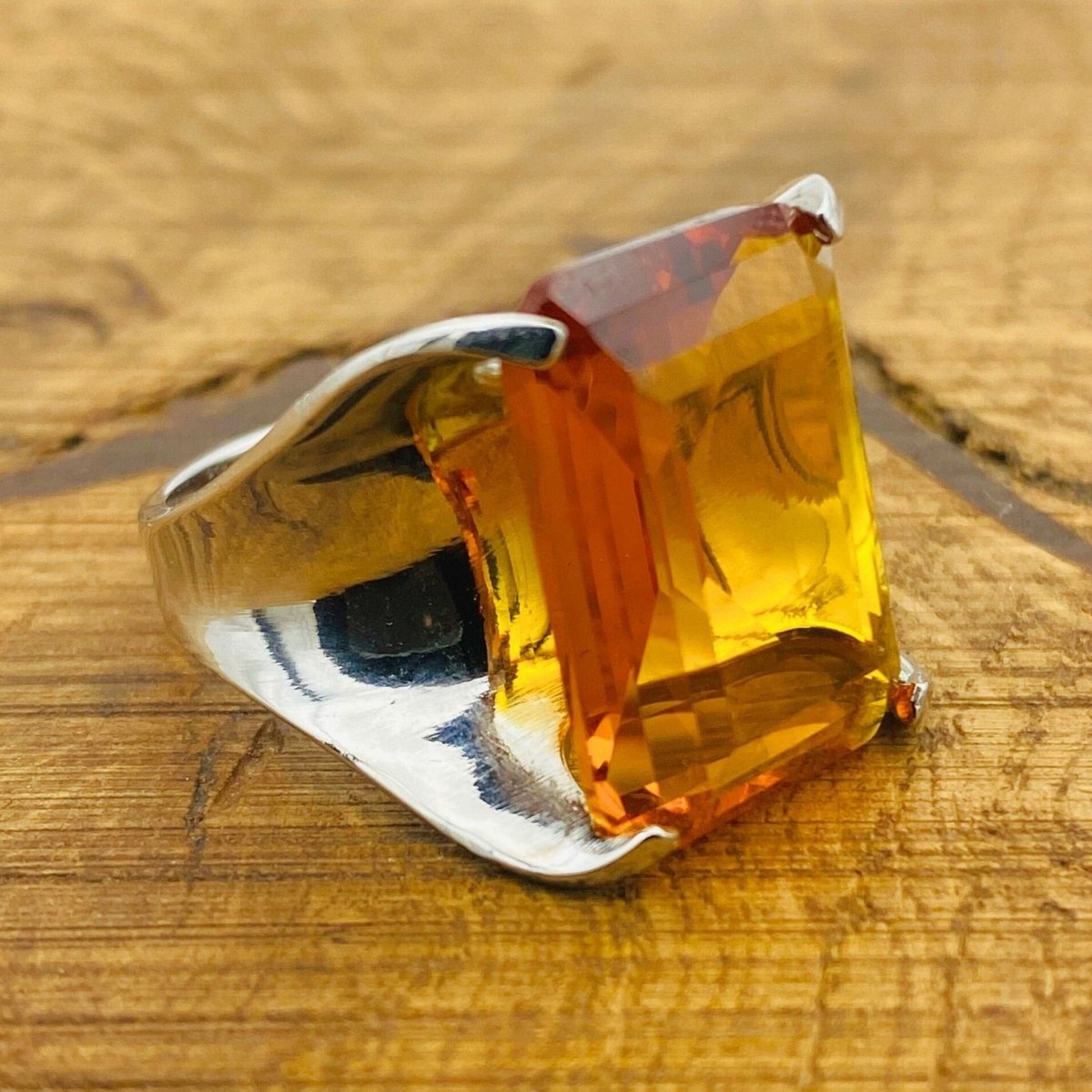 Women's Citrine Stacking Ring