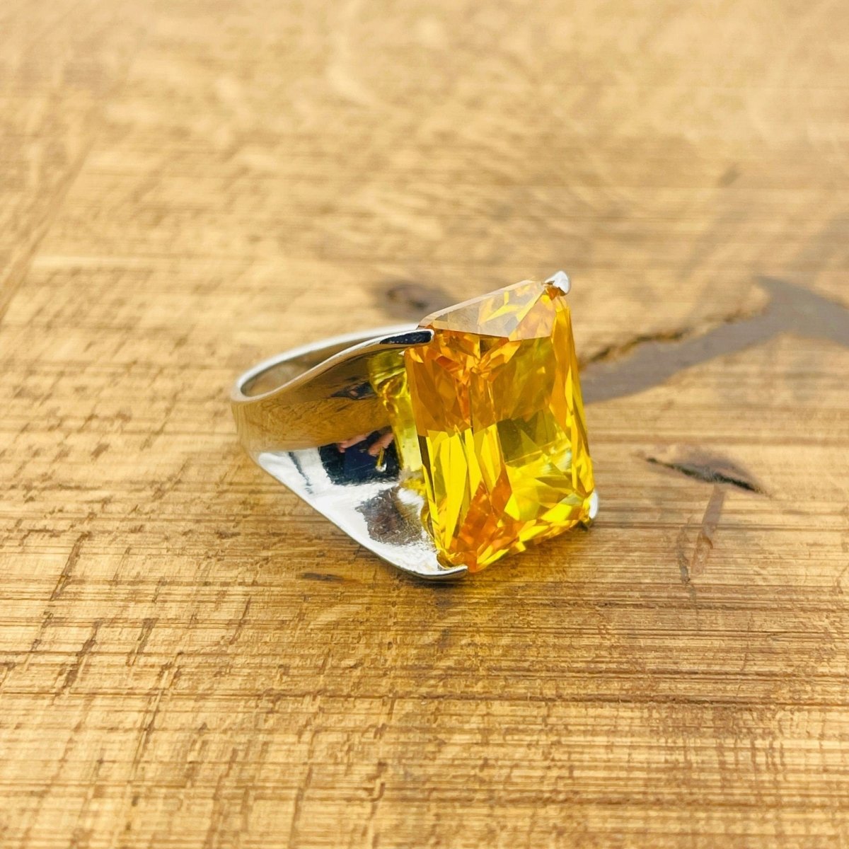 Women's Citrine Stacking Ring