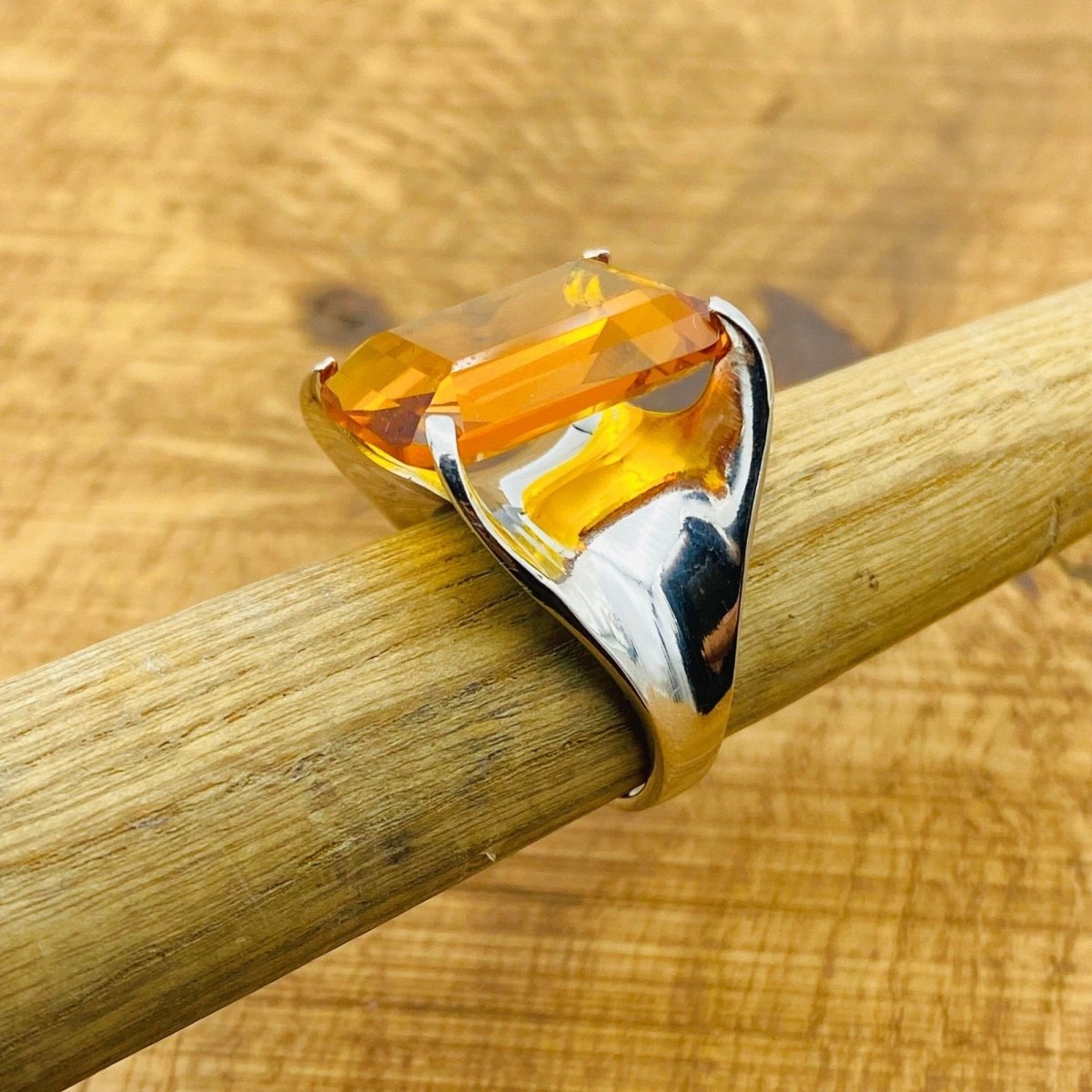 Women's Citrine Stacking Ring - TryAladdin