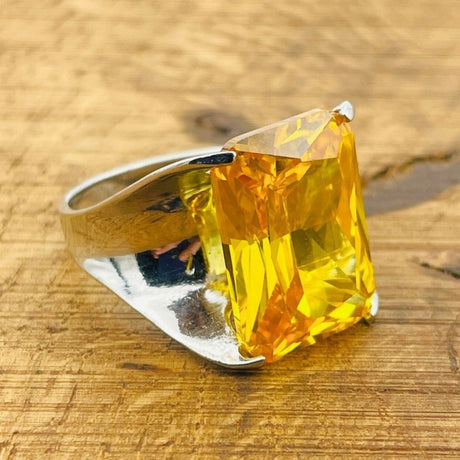 Women's Citrine Stacking Ring