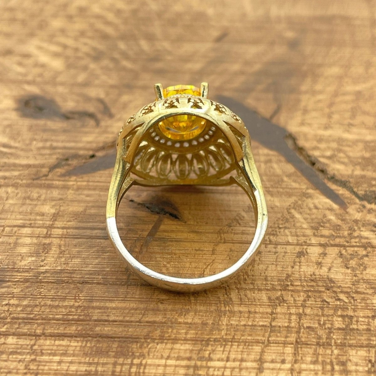 Women's Citrine Sterling Silver Ring