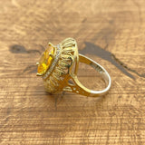 Women's Citrine Sterling Silver Ring