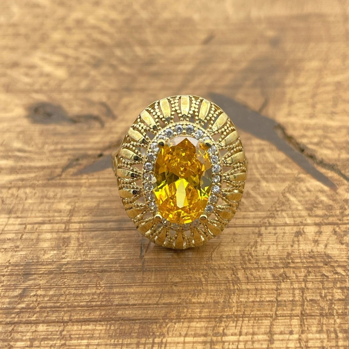 Women's Citrine Sterling Silver Ring