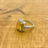 Women's Citrine Stone Jewelry Set