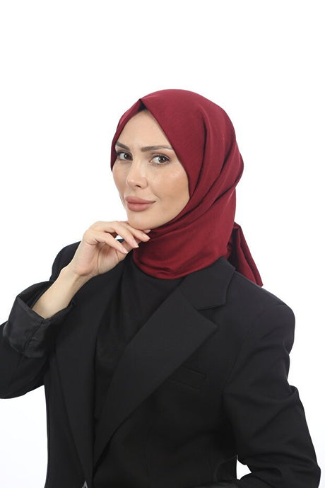 Women's Cotton Crash Jazz Shawl - Burgundy - TryAladdin