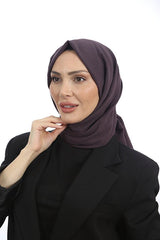 Women's Cotton Crinkle Shawl - Plum for Stylish Comfort - TryAladdin