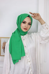 Women's Cotton Jazz Shawl - Benetton Green - TryAladdin