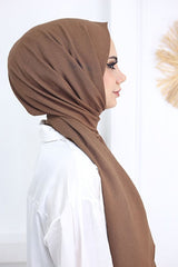 Women's Cotton Jazz Shawl Bitter Brown - TryAladdin