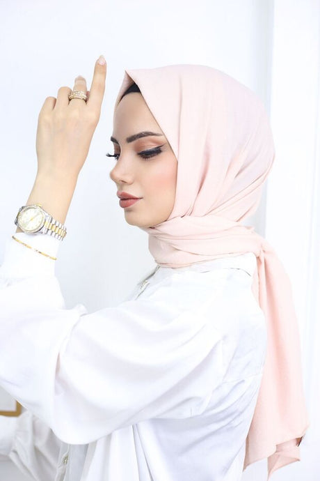 Women's Cotton Jazz Shawl - Powder Pink () - TryAladdin